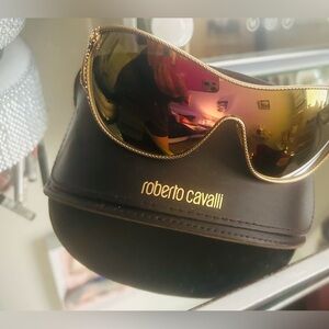 Roberto Cavalli Gold Sunglasses. 
Very rich quality frames. Very glamorous!